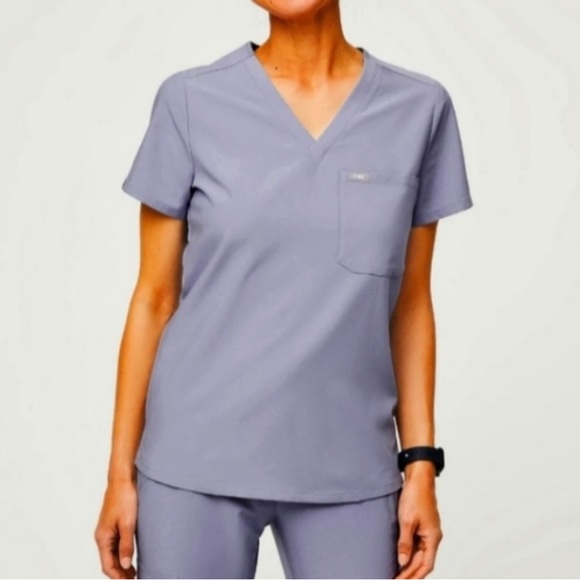 Figs Tops Figs Limited Edition Catarina One Pocket Scrub Top Vapor